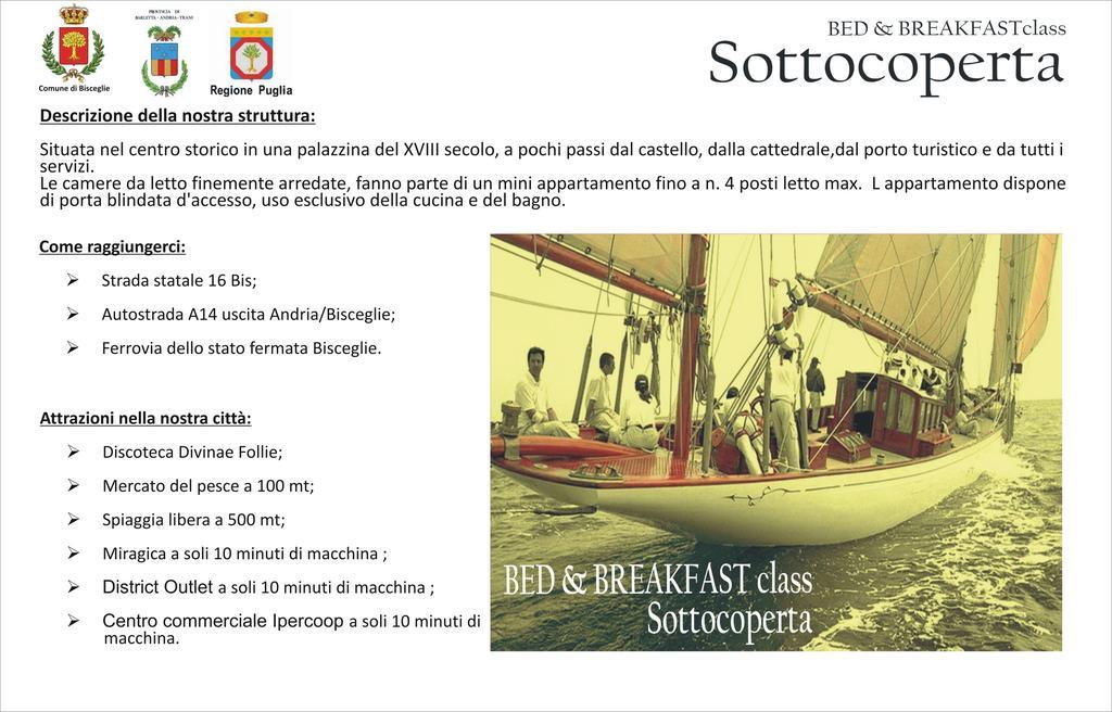 B&B Sottocoperta Bisceglie Eksteriør bilde